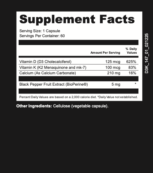 Vitamin K2 + D3